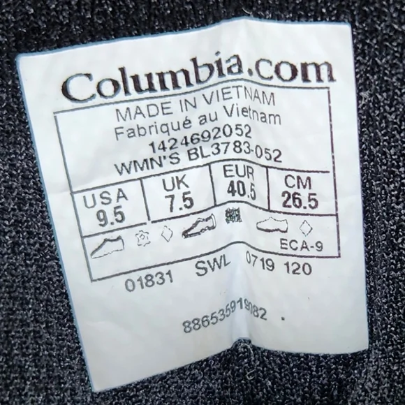 Columbia "Newton Ridge Plus Waterproof" Hiking Boot Grey | Women's Size 9.5 Wide - Picture 11 of 16